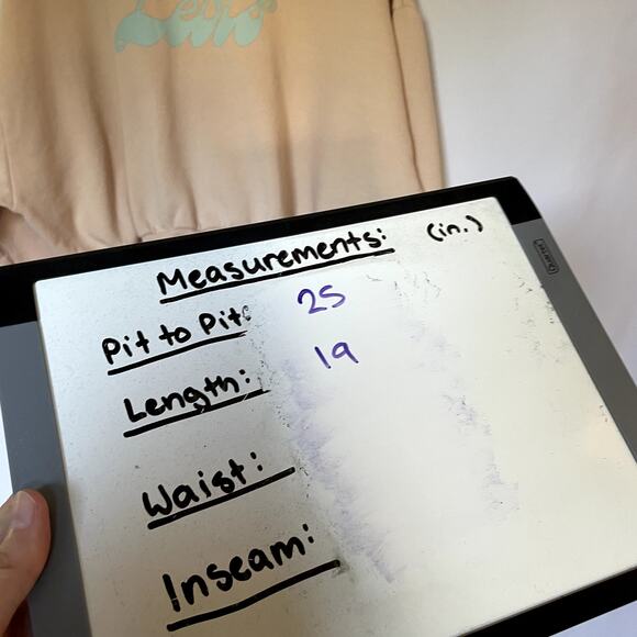 Levi's cream cropped crewneck sweater women's size XL casual warm top fleece - Picture 6 of 7